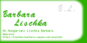 barbara lischka business card